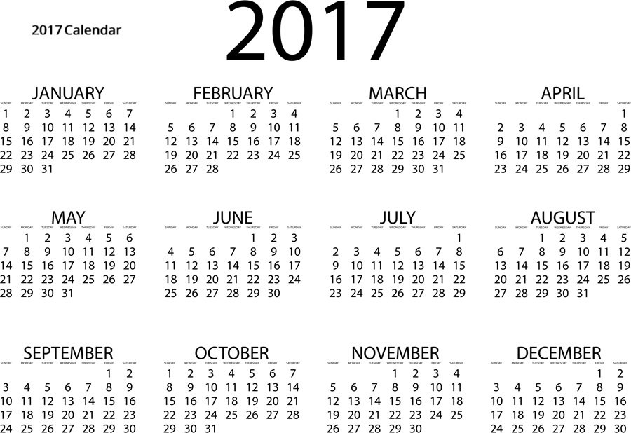 2017 Calendar