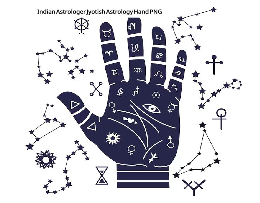 Indian Astrologer Jyotish Astrology Hand PNG