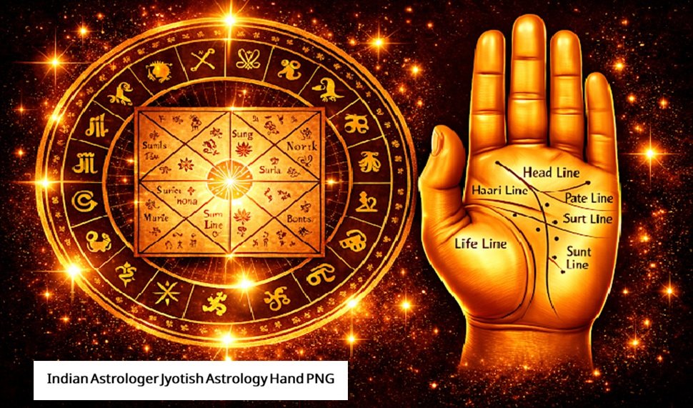 Indian Astrologer Jyotish Astrology Hand PNG