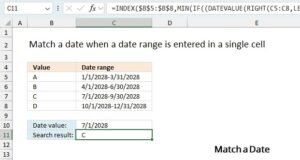 Match a Date